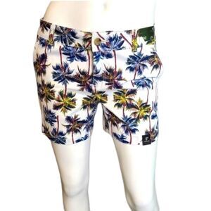 A.N.A Palm Tree Womens Shorts Size 4 NEW TAGS